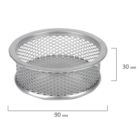 Настольный набор из металла BRAUBERG "Germanium", 7 предметов, серебристый, 231963