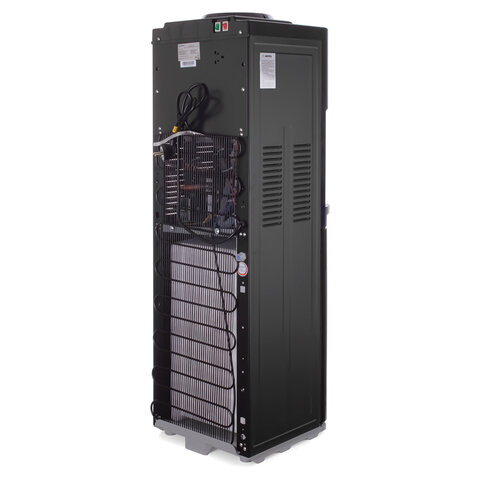 Кулер для воды AQUA WORK QRB-84В, напольный, НАГРЕВ/ОХЛАЖДЕНИЕ КОМПРЕССОР, холодильник, черный, 33353