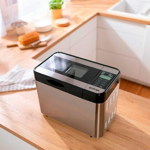 Хлебопечка GORENJE BM1210BK, 800 Вт, вес выпечки 1,2 кг, 12 программ, пластик, чёрный