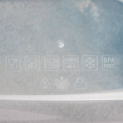 Контейнер с крышкой пищевой 1,2 л герметичный, BUTTERFLY, ланч бокс, 8,5х15,6х15,6 см, прозрачный, 4378459, 437845900