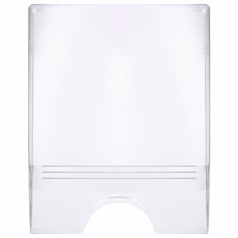 Лоток горизонтальный для бумаг "Дельта", А4 (315х250х60 мм), прозрачный, ЛТГ-30463