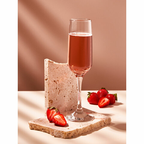 Бокал для шампанского на ножке узкий, 200 мл, КОМПЛЕКТ 6 штук, стекло, PASABAHCE "ИЗАБЕЛЛА", фирменная подарочная упаковка, 440270