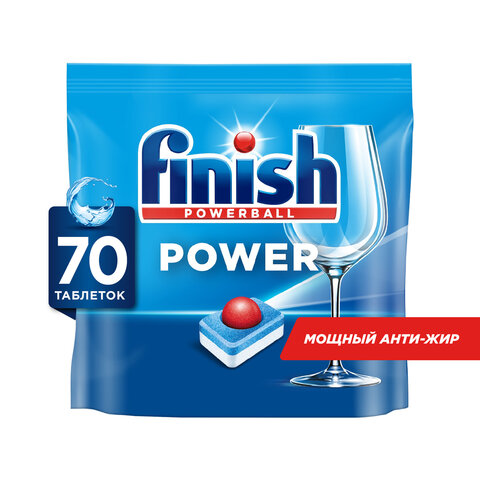 Таблетки для посудомоечных машин 70 шт. FINISH Power "All in 1", 3213237