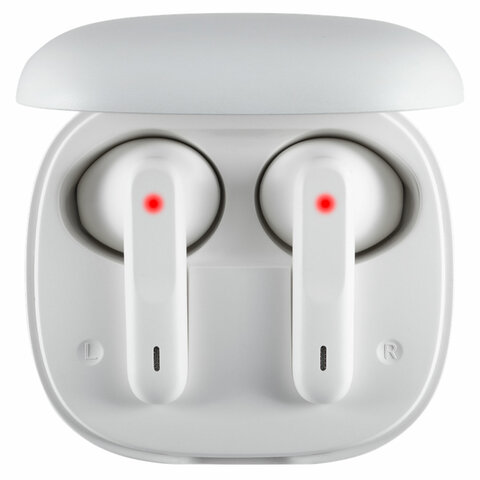 Наушники с микрофоном (гарнитура) DEFENDER TWINS 920, Bluetooth, беспроводные, белые, 63920