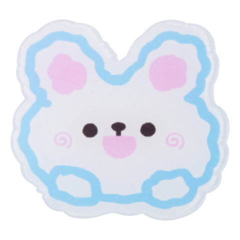 Пенал BRAUBERG, 1 отделение, полиэстер, "Sweet bunny", белый, 19х4х6 см, 272304