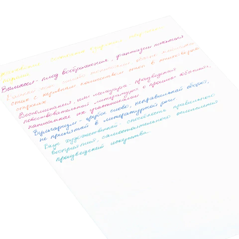 Ручки гелевые ЮНЛАНДИЯ, НАБОР 6 ЦВЕТОВ, МЕТАЛЛИК, с печатью, узел 0,7 мм, линия письма 0,5 мм, 142801