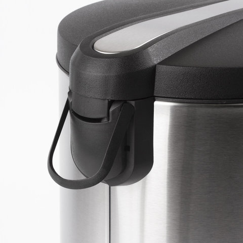 Ведро мусорное с педалью 12 литров "Modern", МАТОВОЕ, нержавеющая сталь, со съемным внутренним ведром, LAIMA, 232264