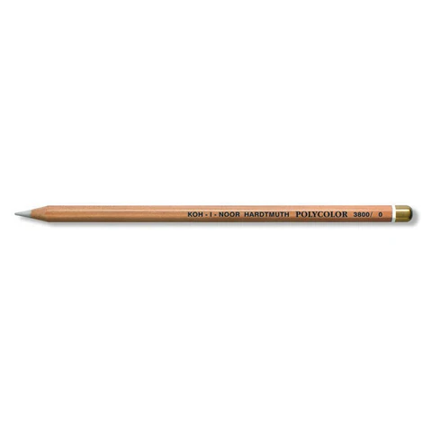 Карандаш-блендер KOH-I-NOOR, 1шт., "Polycolor", белый, 3,8 мм, мягкий, заточенный, 3800000001KS