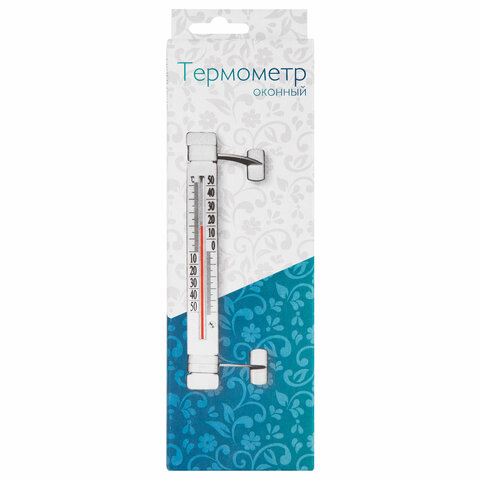 Термометр оконный, "ЛИПУЧКА", диапазон измерения: от -50 до +50 °C, ПТЗ, ТБ-223