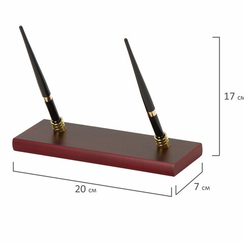 Набор подарочный настольный BESTAR "Platon" из дерева, 11 предметов, цвет "красное дерево", 236373