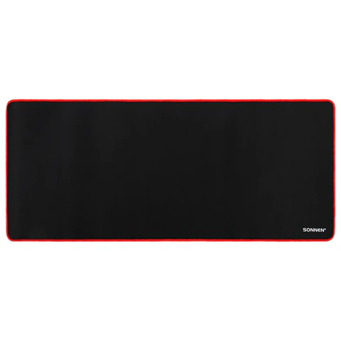 Коврик для мыши и клавиатуры большой SONNEN "BLACK TITAN XXL" 900х400х3 мм, черный, 513959