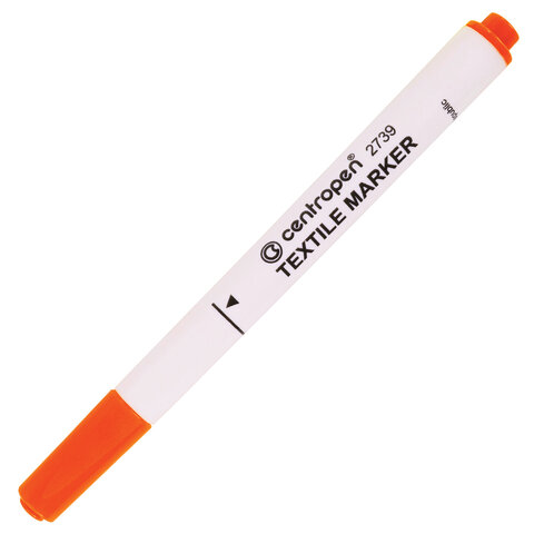 Маркеры для ткани 10 ЦВЕТОВ CENTROPEN "Textile Marker", круглый наконечник, 1,8 мм, 2739/10, 5 2739 1001