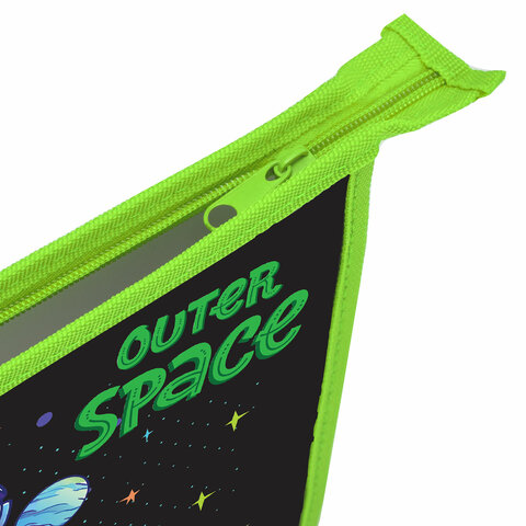 Папка для тетрадей ПИФАГОР А5, 1 отделение, пластик, на молнии, "Outer space", 273330