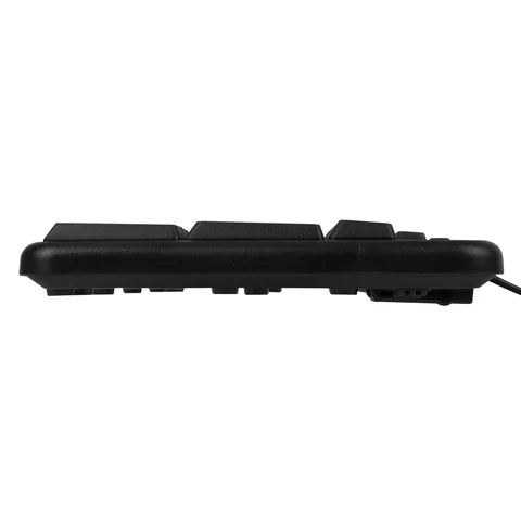 Набор проводной SONNEN KB-S110, USB, клавиатура 113 клавиш, мышь 3 кнопки, 1000 dpi, черный/серебристый, 513854