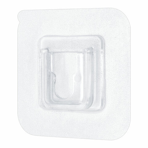 Крючки-кронштейны самоклеящиеся 6х6 см, КОМПЛЕКТ 10 шт., акриловый клей, LAIMA Home, 608794