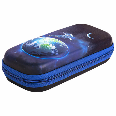 Пенал BRAUBERG, 1 отделение, 1 откидная планка, EVA, 22х10х5 см, "Planet", 272336