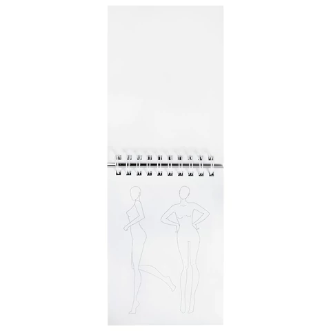 Скетчбук, С ШАБЛОНАМИ ФИГУР, бумага 160 г/м2, 145х205 мм, 60 л., гребень, подложка, BRAUBERG ART CLASSIC, 115073