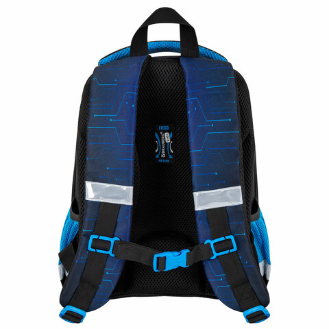 Ранец BRAUBERG KIDS START, 1 отделение, 2 кармана, Digital gamepad, 3D-панель, 35х26х13 см, 273152