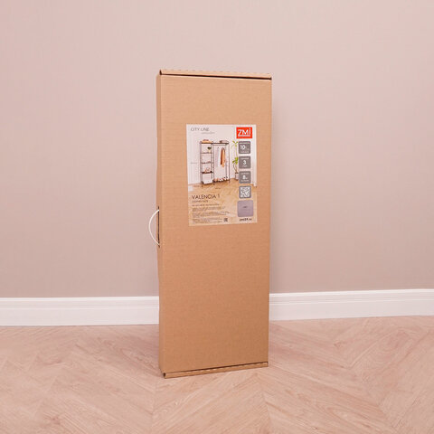 Вешалка-стеллаж "Валенсия-1", 1555х1090х300 мм, 7 полок, металл, черная, ГСВ1 Ч