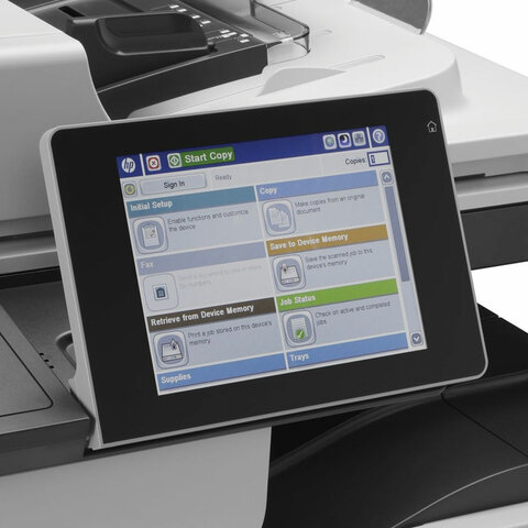 МФУ лазерное HP LaserJet Enterprise M725dn "3 в 1", А3, 41 стр./мин., 200 000 стр./мес., ДУПЛЕКС, сетевая карта, CF066A