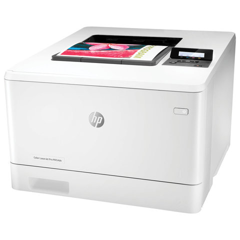 Принтер лазерный ЦВЕТНОЙ HP Color LaserJet Pro M454dn А4, 27 стр./мин., 50000 стр./мес., ДУПЛЕКС, сетевая карта, W1Y44A