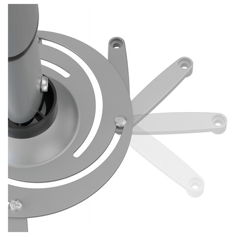 Кронштейн для проекторов настенно-потолочный CACTUS CS-VM-PR05L-AL, высота 47-71 см, 22 кг