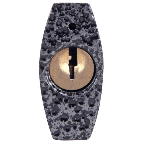 Замок навесной чугунный "Влагонепроницаемый", ширина 32 мм, полимерное покрытие, английский, 3 ключа, RABBITEX (РАББИТЕКС), 671295