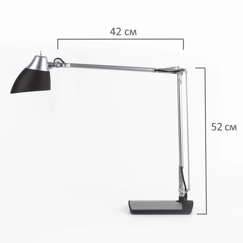 Настольная лампа / светильник SONNEN PH-104, на подставке, LED, 8 Вт, металлический корпус, черный, 236690