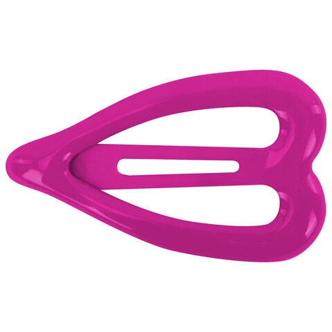 Заколки для волос НАБОР 4 шт., 3,5 см, клик-клак, сердечки, глянцевый, разные цвета, MONTE VITA (МОНТЕ ВИТА), 457082