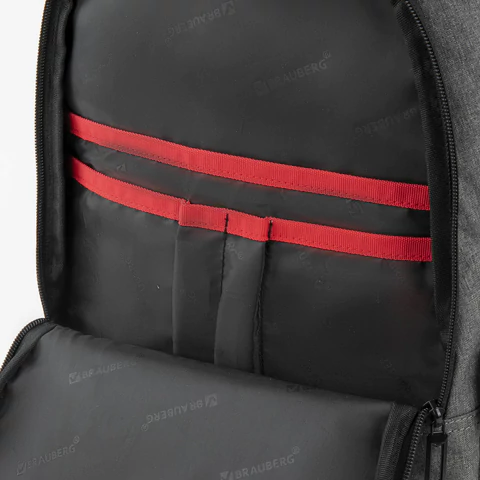 Рюкзак BRAUBERG URBAN универсальный, с отделением для ноутбука, USB-порт, "Charge", серый, 46х31х15 см, 271655