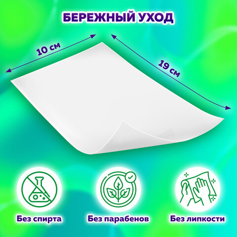 Бумага туалетная влажная смываемая, 30 шт., БИОРАЗЛАГАЕМАЯ, с экстрактом алоэ вера, LAIMA, 128082