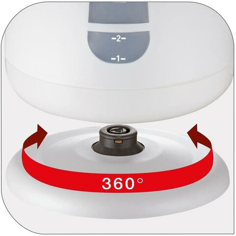 Чайник TEFAL KO29913E, 1,5 л, 2200 Вт, закрытый нагревательный элемент, пластик, белый, 7211000396