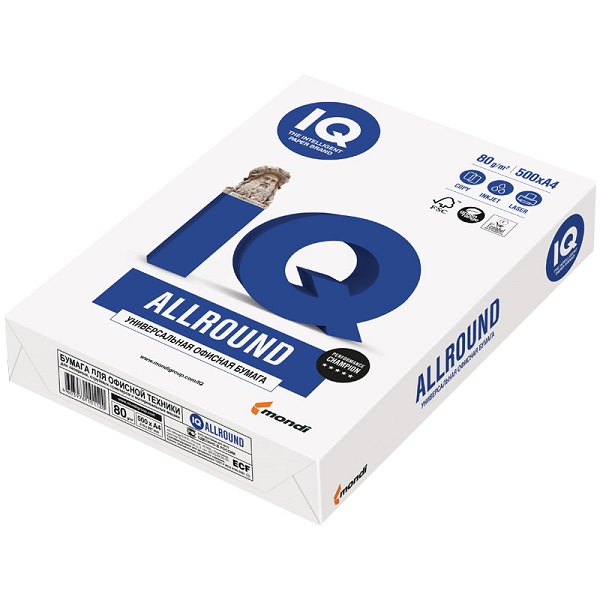 Бумага IQ Allround А4 162% 80 г/м2 500 листов, марка В