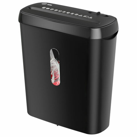 Уничтожитель (шредер) CACTUS CS-SH-A1, 2 уровень секретности, полоски 6 мм, 6 листов, корзина 8 литров