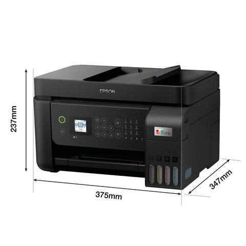 МФУ струйное EPSON L5290 "4 в 1", А4, 33 стр./мин, 5760x1440, ЖК-дисплей, АПД, Wi-Fi, с/к, СНПЧ, C11CJ65508