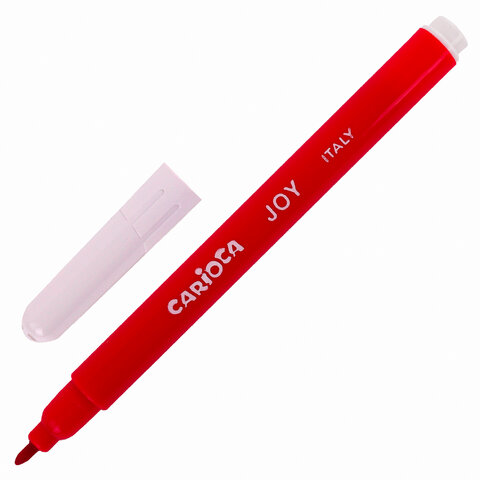 Фломастеры CARIOCA (Италия) "Joy", 60 шт., 30 цветов, суперсмываемые, картонная коробка с ручкой, 41015