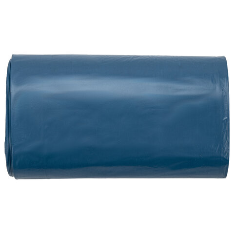 Мешки для мусора LAIMA "ULTRA" 35 л синие, в рулоне 20 шт. особо прочные, ПВД 20 мкм, 50х60 см, 607686