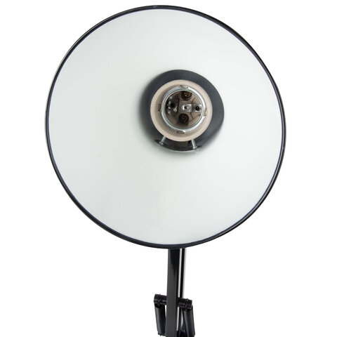 Настольная лампа-светильник SONNEN TL-006, струбцина, 40 Вт, Е27, черный, высота 50 см, 237648