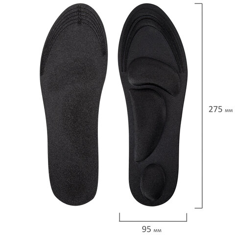 Стельки для обуви с супинатором 4D COMFORT PLUS, материал FOAM, размер RU 38-43 / EU 39-44, с линиями выреза, SHEGRA (ШЕГРА), 700743