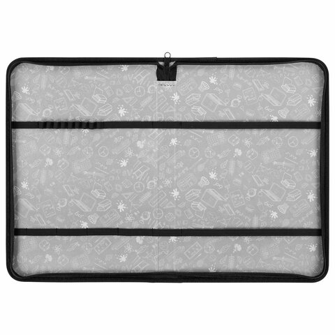 Папка на молнии BRAUBERG А4 с ручкой, с органайзером, 1 отделение, "Score goal", 273385