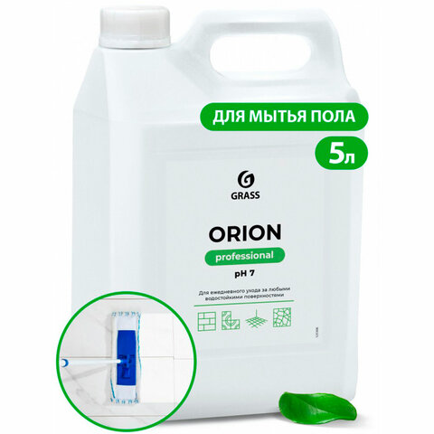 Средство моющее универсальное 5 кг, GRASS ORION/ECO-WASH, низкопенное, жидкое, 126030