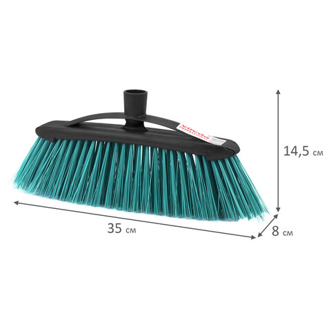 Щетка для уборки VILEDA PROFESSIONAL "ЭКО", ширина 30 см, щетина 8 см, ЖЕСТКАЯ, крепление еврорезьба, 519227