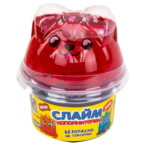 Слайм (лизун) с наполнителем, 200 г, ассорти 5 видов, JOLLY JOT (ДЖОЛЛИ ДЖОТ), 665948