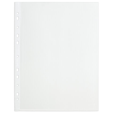 Папки-файлы перфорированные А4 BRAUBERG "STANDARD+", КОМПЛЕКТ 200 шт., матовые, 45 мкм, 229662