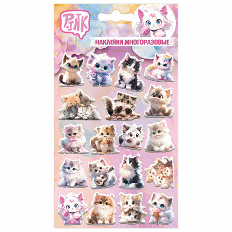 Наклейки объемные АССОРТИ, 11х20 см, PY