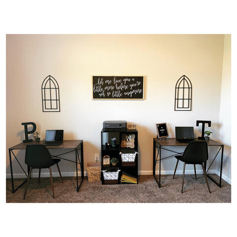 Стол на металлокаркасе BRABIX "LOFT CD-002", 1000х500х750 мм, складной, цвет морёный дуб, 641212