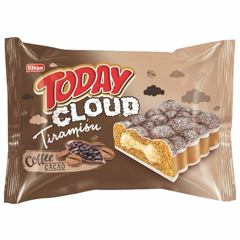 Пирожное TODAY со вкусом тирамису 40 г, ТУРЦИЯ, в шоу-боксе, 1380т