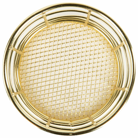 Органайзер стаканчик для косметики и мелочей MONTE VITA (МОНТЕ ВИТА), металлический, 100х90 мм, золото, 272486