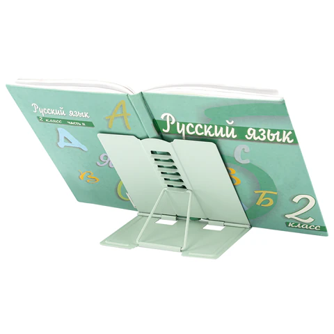 Подставка для книг BRAUBERG KIDS mini, "Animals", с алфавитом, регулируемый угол наклона, металлическая, 238965