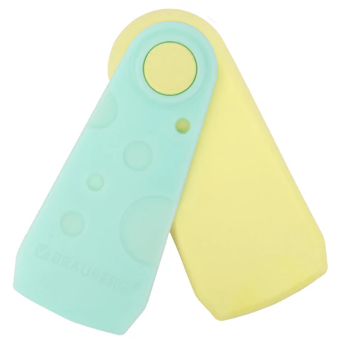 Ластики BRAUBERG "ULTRA PASTEL", НАБОР 3 ШТУКИ, 57х24х15 мм, ассорти пастель, бирюзовый пластиковый держатель, блистер, 272689